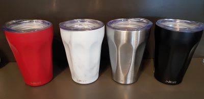 INCAFE 230ml REUSABLE CUP - WHITE MARBLE