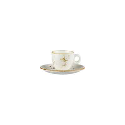 RUSTIC ESPRESSO CUP 90ML WHITE (CUP ONLY)