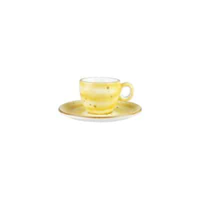 RUSTIC ESPRESSO CUP 90ML YELLOW (CUP ONLY)