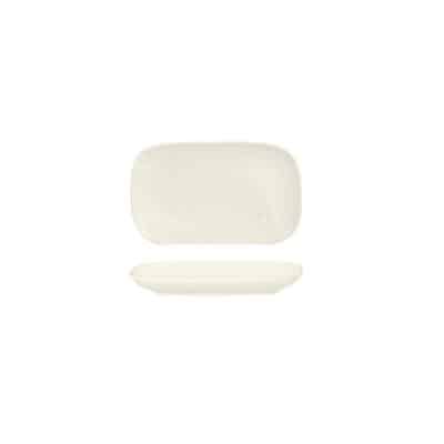 LUZERNE LINEN RECT SHARE PLATE 175MM WHITE(1/12)