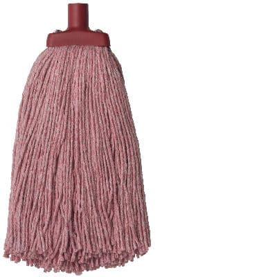 MOP HEAD OATES DURACLEAN ROUND RED